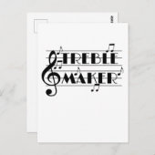Funny Musician Treble Maker Music Clef Postkarte (Vorne/Hinten)
