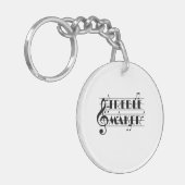 Funny Musician Treble Maker Music Clef Schlüsselanhänger (Vorderseite links)