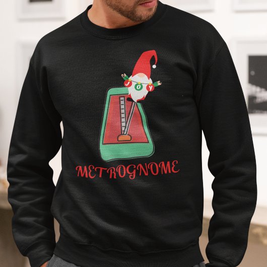 Funny Musicians Christmas Metrognome Sweatshirt