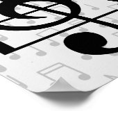 Funny Musicians Treble Joke Pub | Musiklehrer Poster (Ecke)