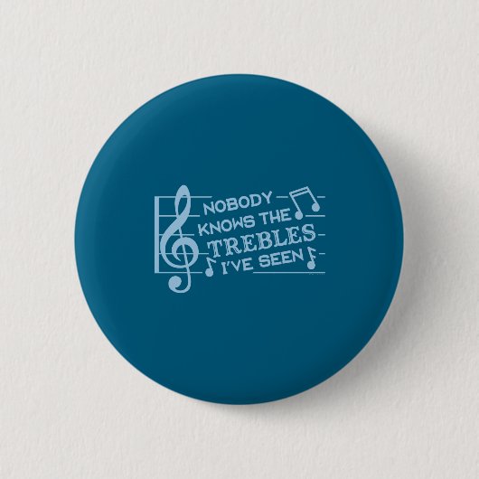 Funny Musicians Treble Joke Pun Music Teachers 2 Button (Vorderseite)