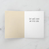 Funny Musiknotens kommen gut von uns. Karte (Innenseite)