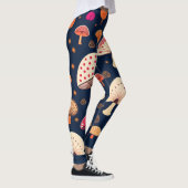 Funny musroom Pink Blue Watercolor Muster Leggings (Rechts)
