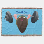 Funny mussel arbeitet an Cartoon Illustration Decke (Vorderseite)