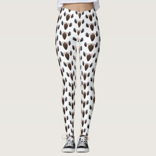 Funny mussel arbeitet an Cartoon Illustration Leggings