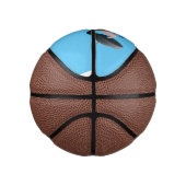 Funny mussel arbeitet an Cartoon Illustration Mini Basketball (Rechts)