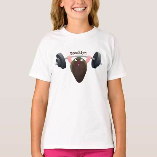 Funny mussel arbeitet an Cartoon Illustration T-Shirt (Vorderseite)