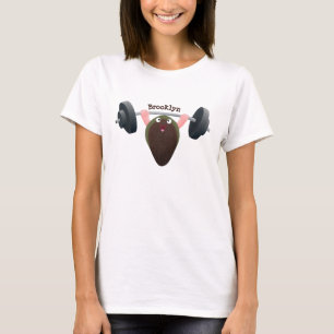 Funny mussel arbeitet an Cartoon Illustration T-Shirt