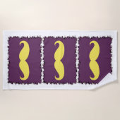 Funny Mustache #13 Strandtuch (Vorderseite)