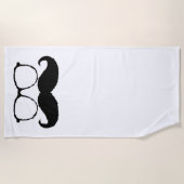 Funny Mustache #23 Strandtuch (Vorderseite)