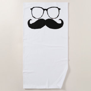 Funny Mustache #23 Strandtuch