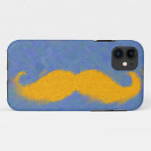 Funny Mustache Abstrakte Malerei 4 Case-Mate iPhone Hülle (Rückseite (Horizontal))