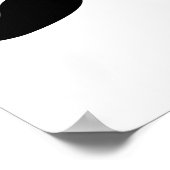 Funny Mustache Bart Poster (Ecke)