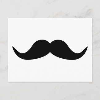 Funny Mustache Bart Postkarte