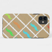 Funny Mustache Case-Mate iPhone Hülle (Rückseite (Horizontal))