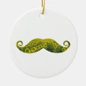 Funny Mustache Circle Ornament (Vorne)