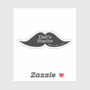 Funny Mustache Contour Sticker für den Vatertag