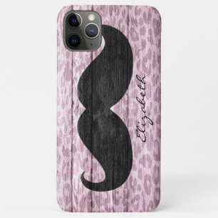 Funny Mustache Custom Monogram Case-Mate iPhone Hülle