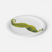 Funny Mustache Custom Paper Teller 7 in (Schrägansicht)