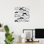Funny Mustache Design Poster (Heimbüro)