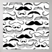 Funny Mustache Design Poster (Vorne)