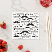 Funny Mustache Design Serviette (Beispiel)