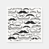 Funny Mustache Design Serviette (Vorderseite)