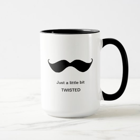 Funny Mustache ein wenig gefleckt ekzentrisch Tasse (Rechts)