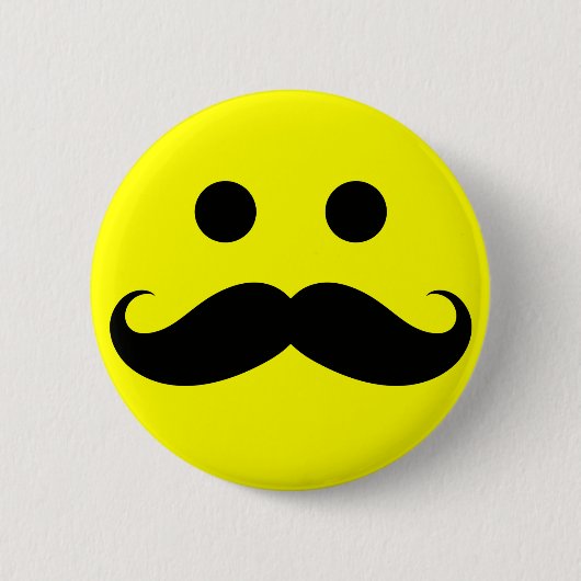 Funny Mustache Face Buttons (Vorderseite)