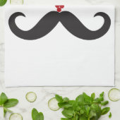 Funny Mustache Face Snowflake Weihnachtsfeiertag Handtuch (Gefaltet)