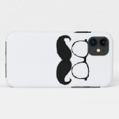 Funny Mustache Glasses 3 Case-Mate iPhone Hülle (Rückseite (Horizontal))