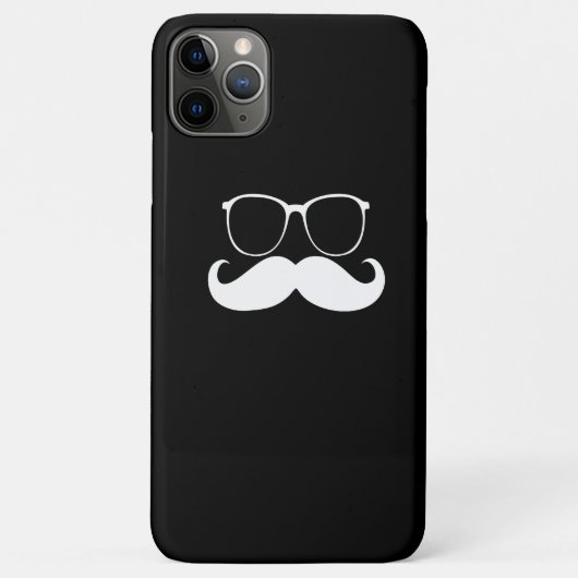 Funny Mustache Glasses Case-Mate iPhone Hülle (Rückseite)