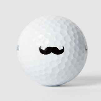Funny Mustache Golfball