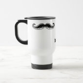 Funny Mustache individuelle Name Tasse (Links)