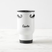 Funny Mustache individuelle Name Tasse (Mittel)