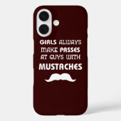 Funny Mustache iPhone Case (Rückseite)