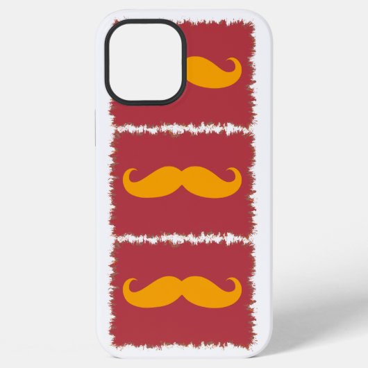 Funny Mustache iPhone Hülle (Rückseite)