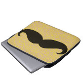 Funny Mustache Laptopschutzhülle (Vorne Knopf)