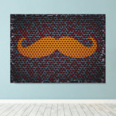 Funny Mustache Leinwanddruck (Insitu (Holzboden))