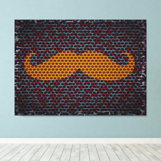 Funny Mustache Leinwanddruck (Insitu (Holzboden))