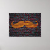 Funny Mustache Leinwanddruck (Vorderseite)