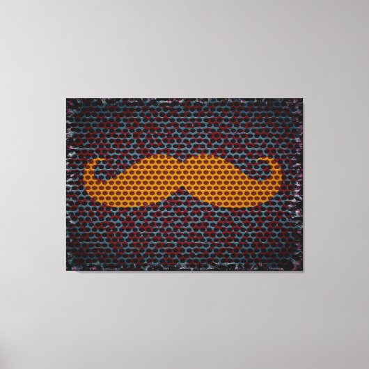 Funny Mustache Leinwanddruck (Vorderseite)