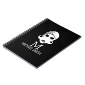 Funny Mustache Monogram Notizblock (Linke Seite)