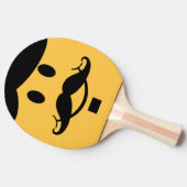 Funny Mustache Ping Pong Bat Tischtennis Schläger (Seitenansicht)