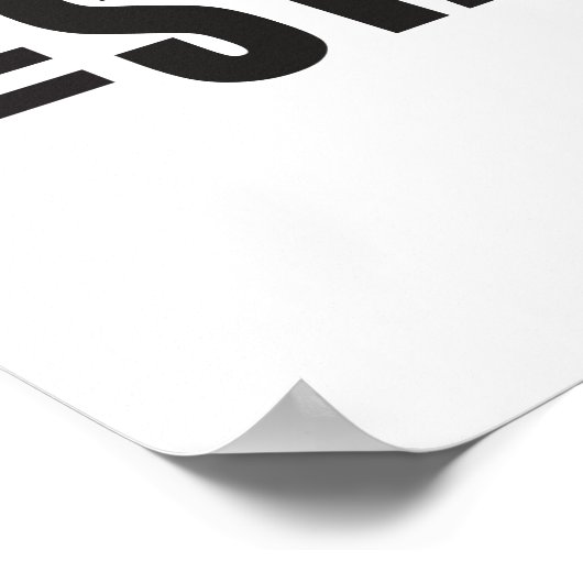 Funny Mustache Poster (Ecke)