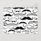Funny Mustache Postkarte (Vorderseite)