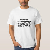 Funny Mustache Quote T - Shirt (Vorderseite)