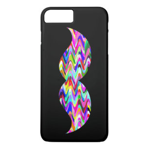 Funny Mustache Schlicht Schwarzer Hintergrund Case-Mate iPhone Hülle