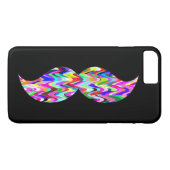 Funny Mustache Schlicht Schwarzer Hintergrund Case-Mate iPhone Hülle (Rückseite (Horizontal))