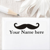 Funny Mustache / Schnurbart + Ihr Text (Insitu)